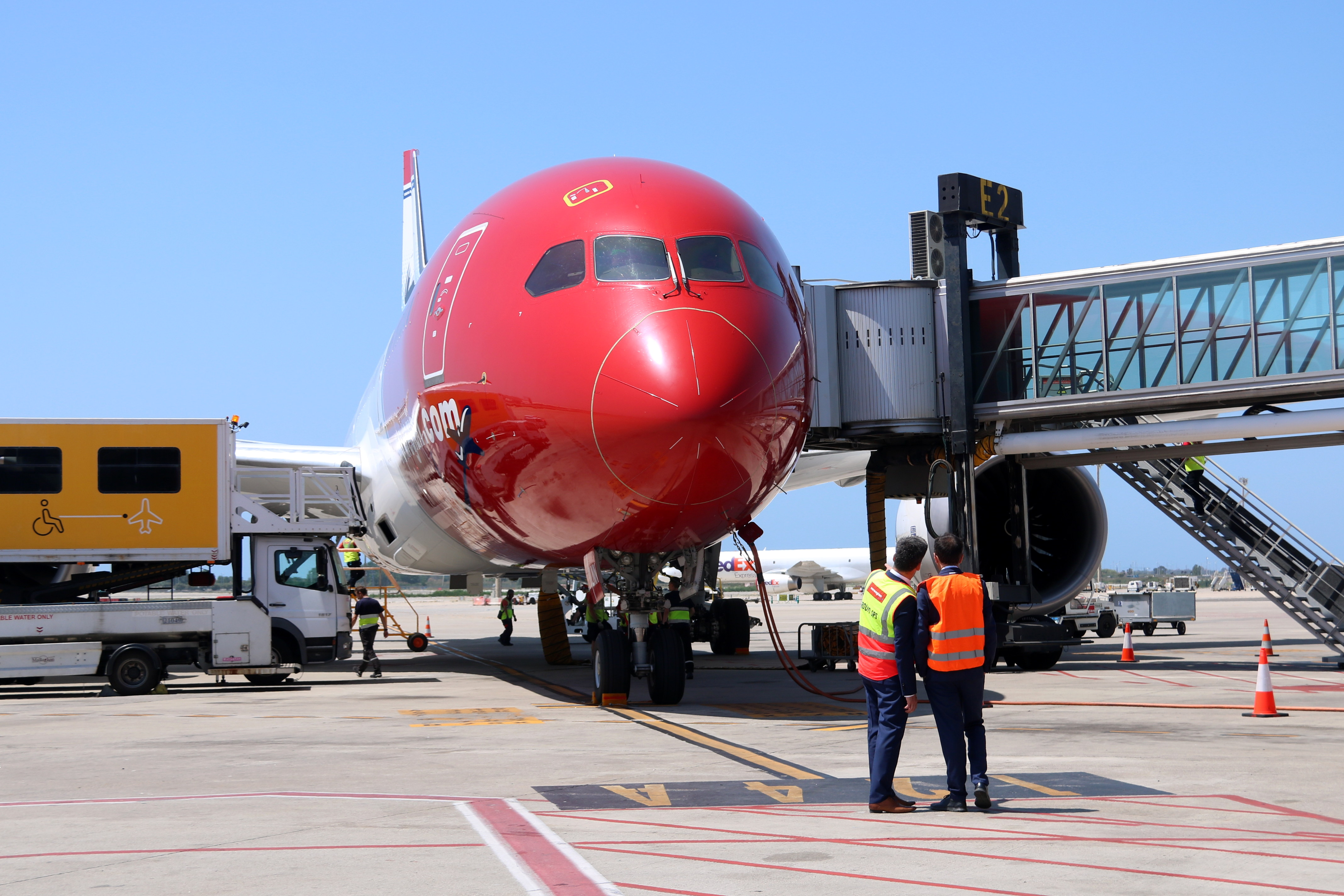 Norwegian Airline's plane sits on the runway at El Prat airport on June 7, 2019 (Aina Martí/ACN)